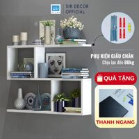 [Mua 1 được 2] Giá Sách Treo Tường 3 Tầng 80cm x 55cm x 15cm SIB Decor (Nhiều màu) - KT36
