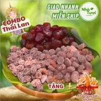[MUA 1 ĐƯỢC 4] COMBO 1,3KG Mix 3 Món - 500g Táo Sấy Dẻo + 500g Me Xốc Muối Ớt + 300g Xí Muội Ô Mai Thái NHÀ TƯƠI FOOD