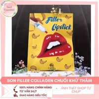 Mua 1 son chuối Filler Collagen Khử Thâm - Tặng tẩy bế chào chết môi Bubble Lip Scrub.