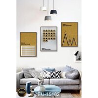 MUA 1 TẶNG 1 3 Tranh Canvas Treo Tường Hiện Đại Phòng Bếp Phòng Khách Phòng Ngủ Cầu Thang - EU15182,40x60cm