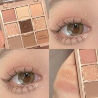 [Mua 1 Tặng 1] Bảng Phấn mắt chín màu trang điểm nhẹ mới của TINGPHE, trà sữa bột yến mạch màu tím đất thương hiệu thích hợp