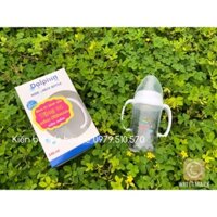 [Mua 1 tặng 1] Bình sữa cổ rộng tay cầm 240ml Dolphin