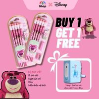 [MUA 1 TẶNG 1] Bộ bút viết nhiều dụng cụ nhân vật hoạt hình Disney - Gấu bông hồng