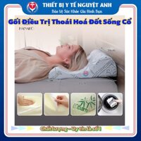 Mua 1 Tặng 1 - Bộ gối cổ lưng chống đau vai gáy 2 đầu cao thấp nắn chỉnh xương khớp chuyên dụng HANAKO