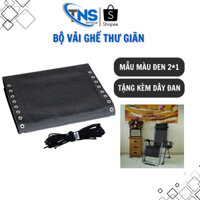 [MUA 1 TẶNG 1] BỘ VẢI LƯỚI ĐAN GHẾ XẾP THƯ GIÃN. Chất vải bền thoáng mát dễ vệ sinh, tặng kèm bộ dây đan cao cấp