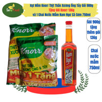 [Mua 1 tặng 1] Chai Nước Mắm Nam Ngư Cá Cơm 750ml Kèm Hạt Nêm Knorr Thịt Thăn Xương Ống Tủy 900 Tặng Thêm Gói 136g