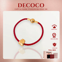 [MUA 1 TẶNG 1 CHARM NGÂN LƯỢNG] Vòng tay chỉ đỏ Như Ý may mắn DECOCO (kèm Túi giấy + Hộp + Thiệp)