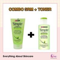 [MUA 1 TẶNG 1] Combo Simple - Sữa rửa mặt + Toner Simple ( luôn update mẫu mới nhất ) + Tặng 1 túi chườm giảm đau bụng