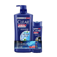 [Mua 1 Tặng 1] Dầu Gội Nam Clear Men Cool Sport Bạc Hà 630g Tặng Kèm Dầu Gội Clear Men Deep Cleasing Bạc Hà 140g