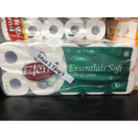 [MUA 1 TẶNG 1] ELENE Giấy vệ sinh xanh ngọc 10 cuộn 3 lớp lõi