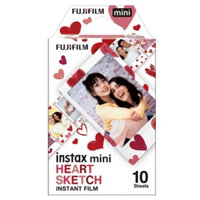 MUA 1 TẶNG 1 - Film instax mini HEART SKETCH