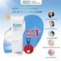 (Mua 1 Tặng 1) Kem Chống Nắng Mocha Derma UV Block Sunscreen SPF50+ dành cho mặt