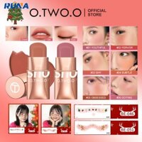 Mua 1 Tặng 1 KEM MÁ HỒNG O.TWO.O + [QUÀ TẶNG MIỄN PHÍ] 2 * Miếng dán hình xăm Giáng sinh, Kem má hồng tạo khối khuôn mặt, Phấn má hồng dạng thỏi màu nude tự nhiên lâu trôi không thấm nước và chống mồ hôi ❤ TIKTOK Hot Cosmetic