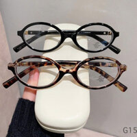 [MUA 1 TẶNG 1] Kính dáng tròn Bayonetta da beo MiuMiu thời trang ,gọng kính tròn tròng bluecut Bummi