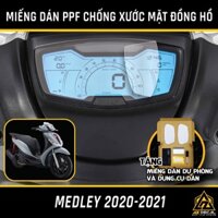 [MUA 1 TẶNG 1] Miếng Dán PPF Chống Xước Bảo Vệ Mặt Đồng Hồ Xe Máy MEDLEY 2020-2021 | Chất Liệu Film PPF Nhập Khẩu