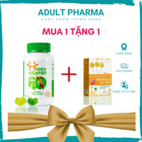 [Mua 1 tặng 1] Mua 01 lọ kẹo dẻo Happy vitamin tặng 01 kẹo mút keo ong Happy vitamin.