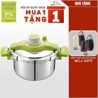 MUA 1 TẶNG 1 Nồi áp suất Inox IH POONGNYUN VTPC-22C (4.5L) - Tặng 1 Bình giữ nhiệt đa năng Tiger MCJ-A075 (750ml)