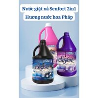 (MUA 1 TẶNG 1) Nước giặt và xả Senfort Hương nước hoa Pháp - mềm mại không phai màu - 3600ml