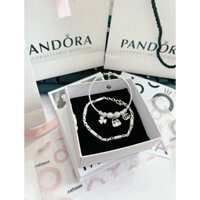 MUA 1 TẶNG 1 NƯỚC RỬA BẠC ( Set lắc tay Nam Nữ  túi hoa thiết kế bạc s925 )