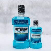 (Mua 1 tặng 1) Nước súc miệng Listerine 750ml cool mint tặng kèm nước súc miệng listerine  250ml bạc hà