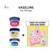 [MUA 1 TẶNG 1] Sáp Dưỡng Môi Vaseline Original/ Rosy Lips/ Original Creme Brulee (7g) + Tặng 1 túi chườm giảm đau bụng
