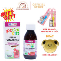 (Mua 1 tặng 1) Siro Special Kid Fer & Vitamines bổ sung sắt và vitamin cho bé chai 125ml