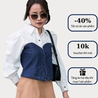 [MUA 1 TẶNG 1] Sơ Mi Denim Tay Phồng Local Brand MIYOU SM002