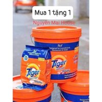 Mua 1 tặng 1 Xô bột giặt Tiger 9kg tặng hủ hạt nêm 454g hoặc bịch bột giặt Tiger 800g