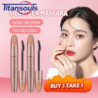 【MUA 1 TẶNG 1】Bộ trang điểm mắt O.TWO.O Mascara 3D không thấm nước Mascara dày, mảnh, bền, không thấm nước và không lem, IT IS GIRL LOVE MAKE-UP