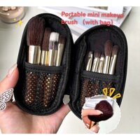 （Mua 1 tặng 1）Mini Makeup Bàn chải  Toàn bộ 9 miếng Eyeshadow Makeover Blush Brush Công cụ làm đẹp(Bao gồm túi)