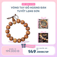 [Mua 1 tặng 1]Vòng gỗ Hoàng Đàn Tuyết Lạng Sơn, Vòng tràng 108 hạt gỗ Hoàng Đàn Tuyết Lạng Sơn, siêu tuyết