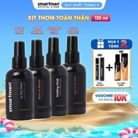 MUA 1 TẶNG 2 - Xịt Khử Mùi Nam Hương Nước Hoa Styled Smartmen Body Mist khử mùi, giữ ẩm, lưu hương lâu 135ml