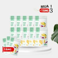 [MUA 1 TẶNG 3] COMBO 10 GÓI TRÁI CÂY SẤY GIÒN 100G
