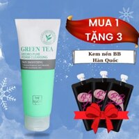 [Mua 1 tặng 3] Mua 1 Sữa rửa mặt trà xanh The Rucy 150ml tặng ngay 3 tuýt bb nâng tone chính hãng Hàn Quốc