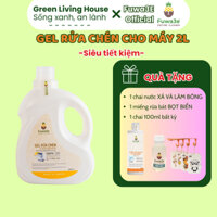 (Mua 1 tặng 3)Gel Rửa Bát Cho Máy Fuwa3e, Hữu Cơ Sinh Học Can 2L, Sạch Hiệu Quả, An Toàn Cho Máy, Hương Cam Tự Nhiên