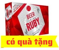 Mua 1 thùng bia Ruby tặng 2 ly thủy tinh cao cấp