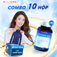Mua 10 Tặng 1 quà Viên Trắng Da Damian X3 Chứa Collagen, Coenzyme Q10, Glutathione Giúp Trắng Da, Căng Bóng, Mờ Thâm Nám