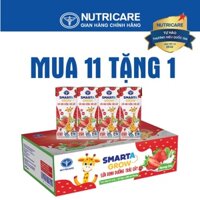 [Mua 11 lốc tặng 1] Sữa nước Nutricare Smarta Grow vị dâu (110ml)