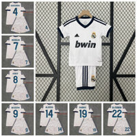 Mùa 12-13 Rma Retro Sân Nhà Bóng Đá Trẻ Em Jersey Kit Ramos Cristiano Ronaldo CR7 Kaka Benzema Di Maria Pepe Ozil Marcelo Alonso Mod Bộ Thể Thao Cho Trẻ Em