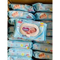 [Mua 15 gói tặng 3 gói] Thùng 18 Gói Khăn ướt Bobby không mùi 80 miếng/gói (Xanh)