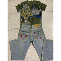 Mua 1quần tặng 1 áo thun ạ)Quần jean ông địa cực hot 2023