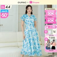 [MUA 2 GIẢM 50%] Đầm xòe phối dập ly GUMAC DD08060