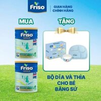 Mua 2 hộp Sữa Bột Friso Gold 4 1400g Cho Bé 2-6 Tuổi Tặng 1 Bộ Dĩa Và Thìa Cho Bé Bằng Sứ – Friso Gold