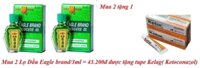 Mua 2 lọ dầu eagle brand/3ml = 43.200đ được tặng tupe kelag( ketoconazol)