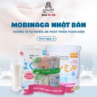 (MUA 2 LON TẶNG 1 BỊCH GIẤY ƯỚT) Sữa Morinaga hàng Nội địa nhật 800gr mẫu mới