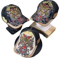 [MUA 2 NÓN BẤT KỲ TẶNG 1 NÓN NGẪU NHIÊN] Nón kết, mũ lưỡi trai logo hình con cọp chất liệu kaki phối lưới mềm