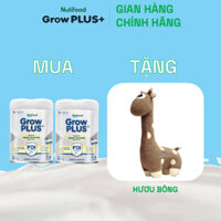 MUA 2 SỮA BỘT GROWPLUS+ CAO LỚN VƯỢT TRỘI TỪ 1 - 2 TUỔI (BẠC) 800G TẶNG 1 HƯƠU BÔNG