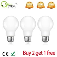 [Mua 2 tặng 1] Bóng đèn Led Edison có thể điều chỉnh độ sáng E27 12W Bóng đèn dây tóc độ sáng cao A19 2700K Bóng đèn màu vàng ấm Bóng đèn tiết kiệm năng lượng Thích hợp để thay thế bóng đèn