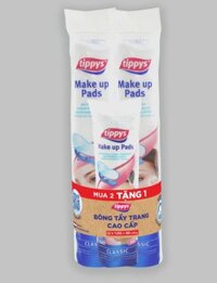 [MUA 2 TẶNG 1] Bông tẩy trang Tippys 120 miếng (Tặng 1 Bông Tẩy Trang Tippys 80 miếng)