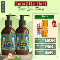 (Mua 2 tặng 1) Combo 2 Chai Dầu Xả Dược Liệu Gừng Bách Thảo Tập phục hồi tóc khô, hư tổn - Tặng 1 Kem Bôi Nấm Kentax